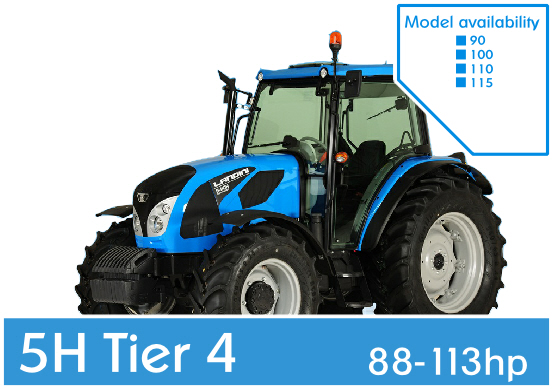 New Landini 5H Series Tier 4 Tractor